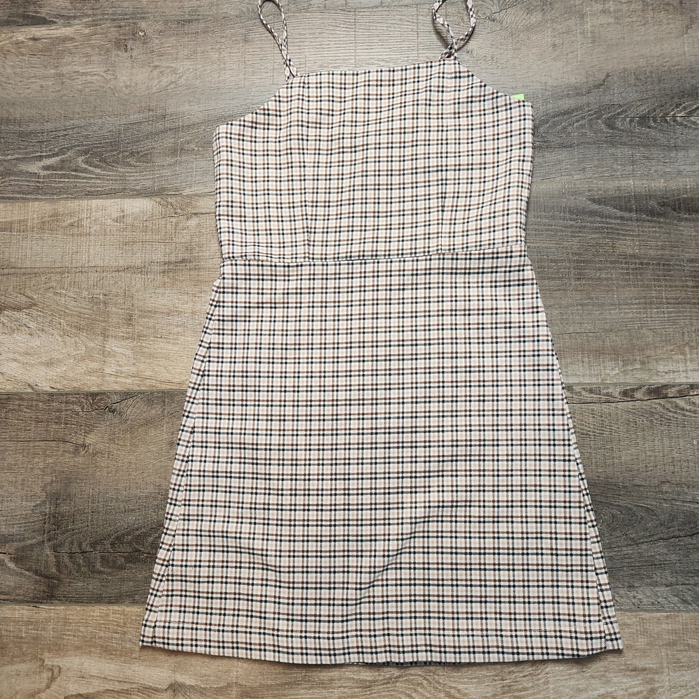 GB Girls Black and Brown Checkered Dress Size: 12 Preppy Academia‎
